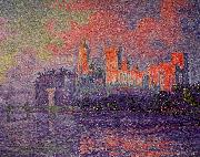 Paul Signac The Papal Palace, Avignon oil